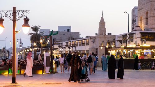 Cruise Passengers visiting the Night Market (AlLail Souq).jpg